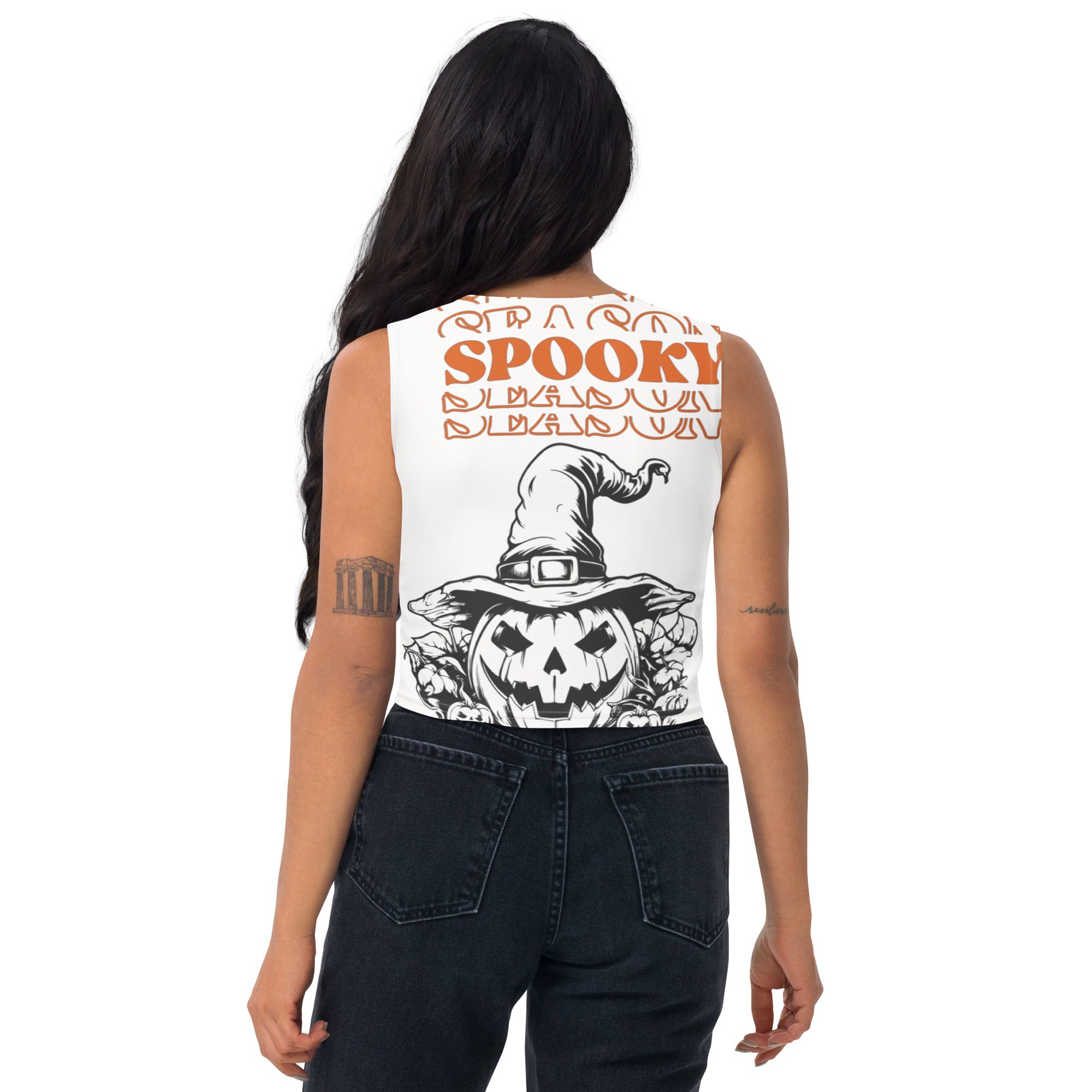 Halloween Spooky Crop Top