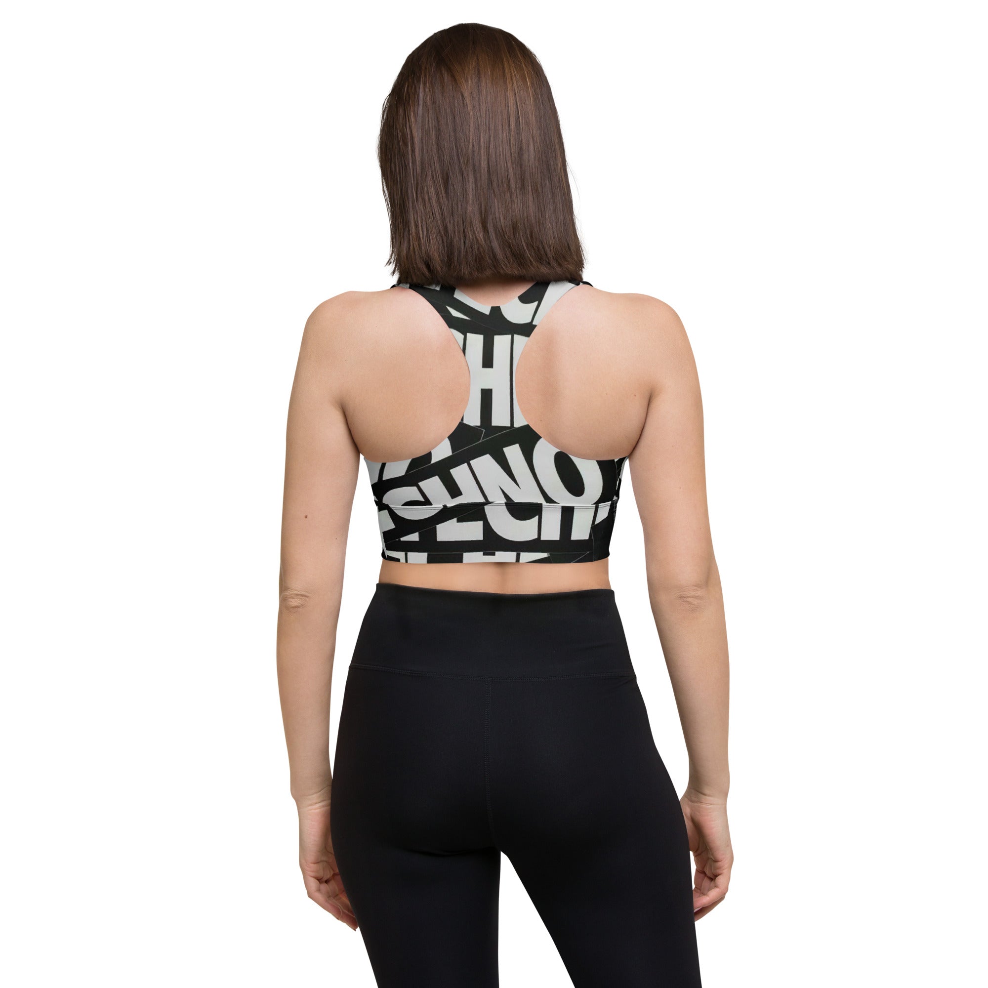 Rebel Eye TECHNO Longline sports bra