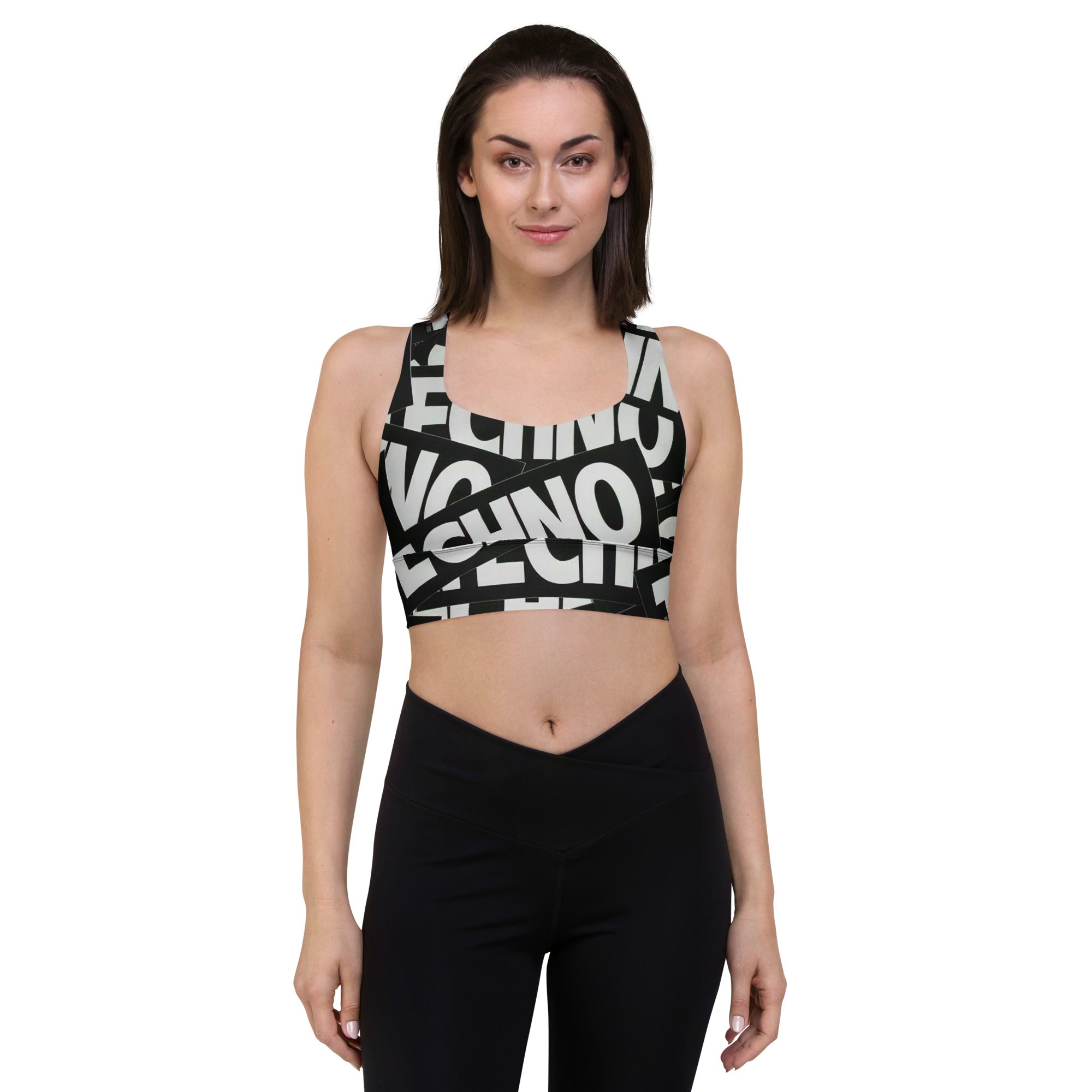 Rebel Eye TECHNO Longline sports bra