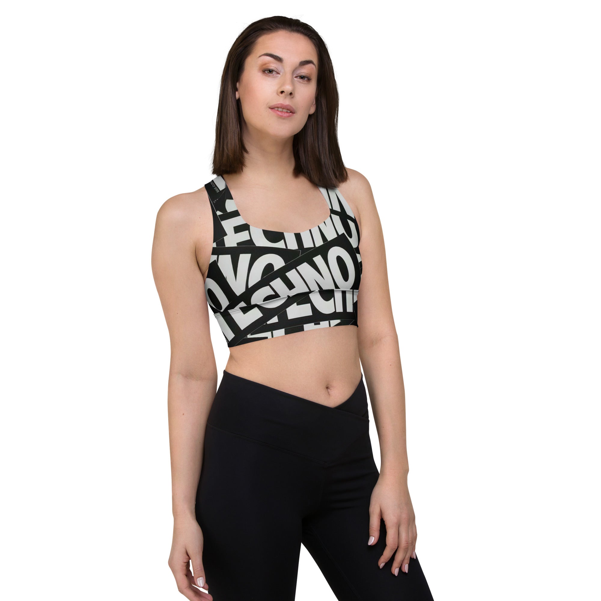 Rebel Eye TECHNO Longline sports bra