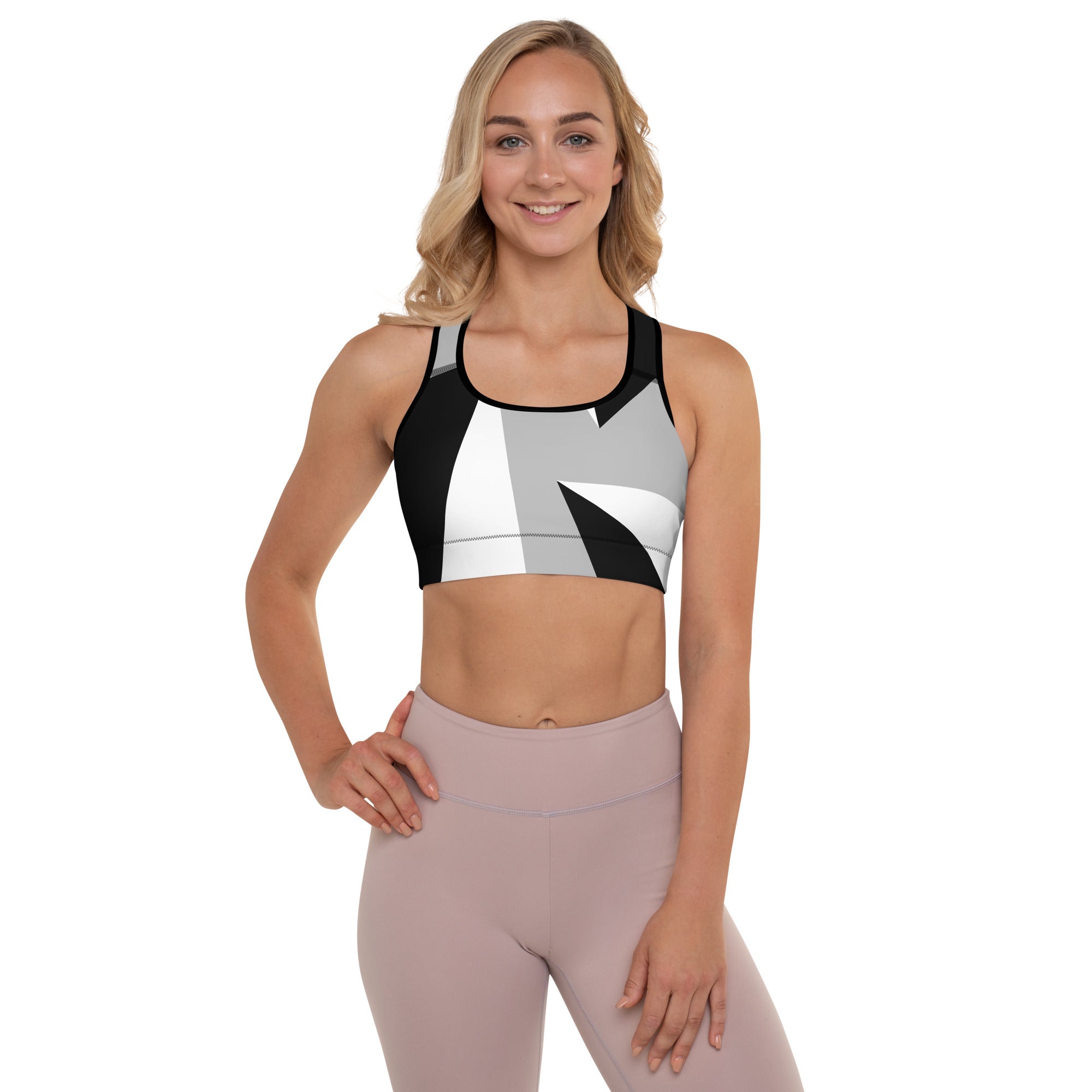 Padded Sports Bra, Fitness Yoga Sport Bra, Padded Push Up Brassiere, Workout Clothes, Seamless Sporty Bralette, Women's Athletic Wear