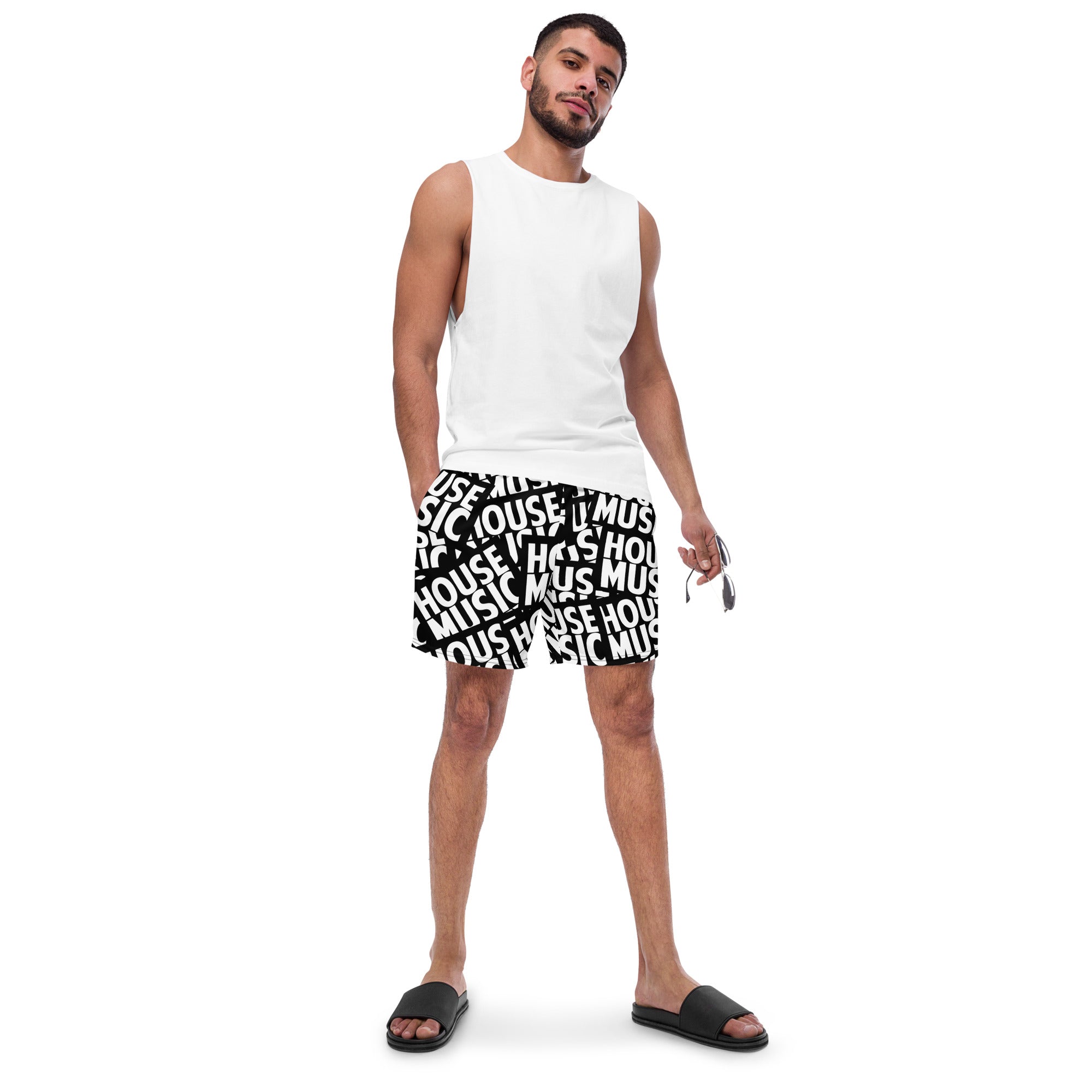 House Music All-Over Print Recycled Swim Trunks