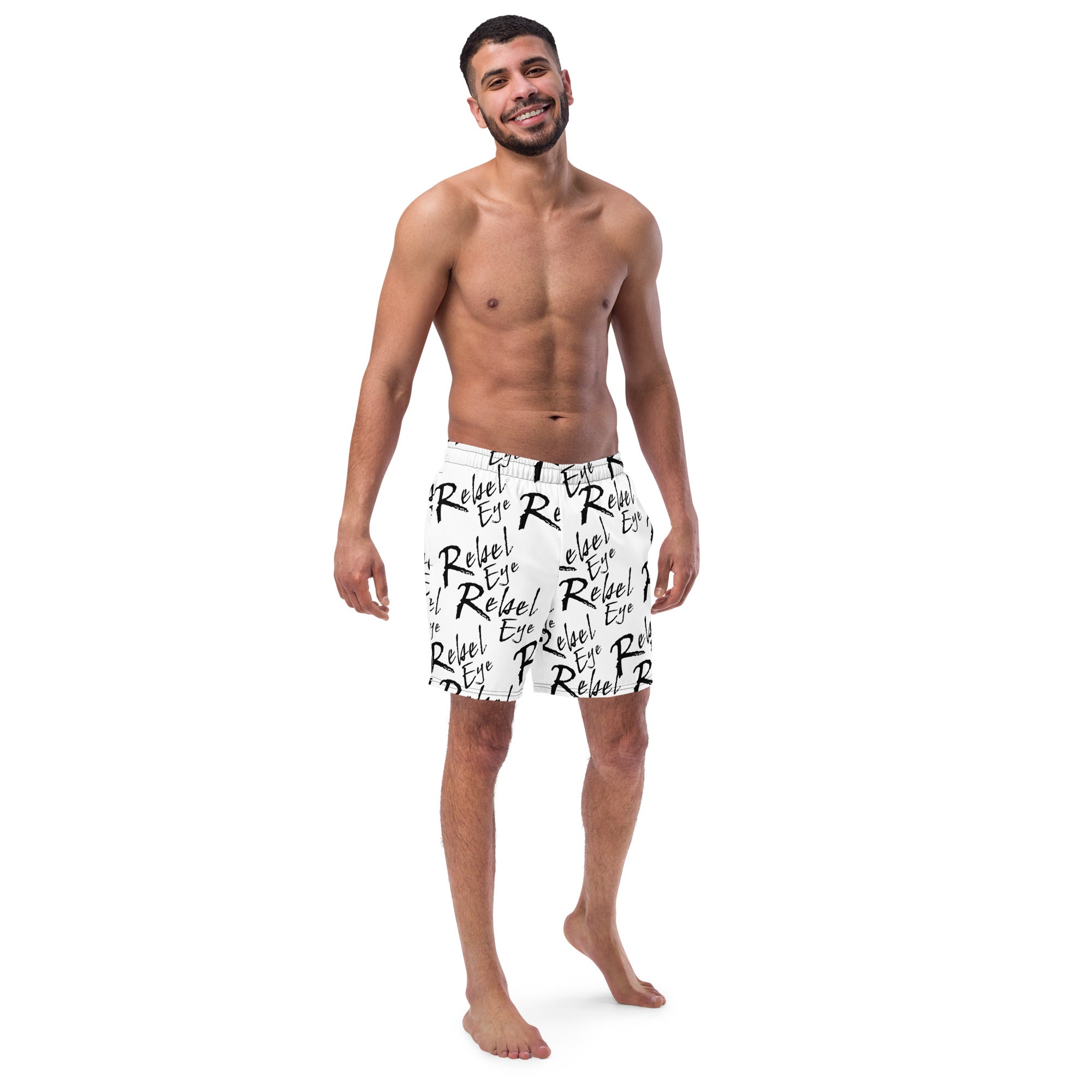 Rebel Eye All-Over Print Recycled Swim Trunks