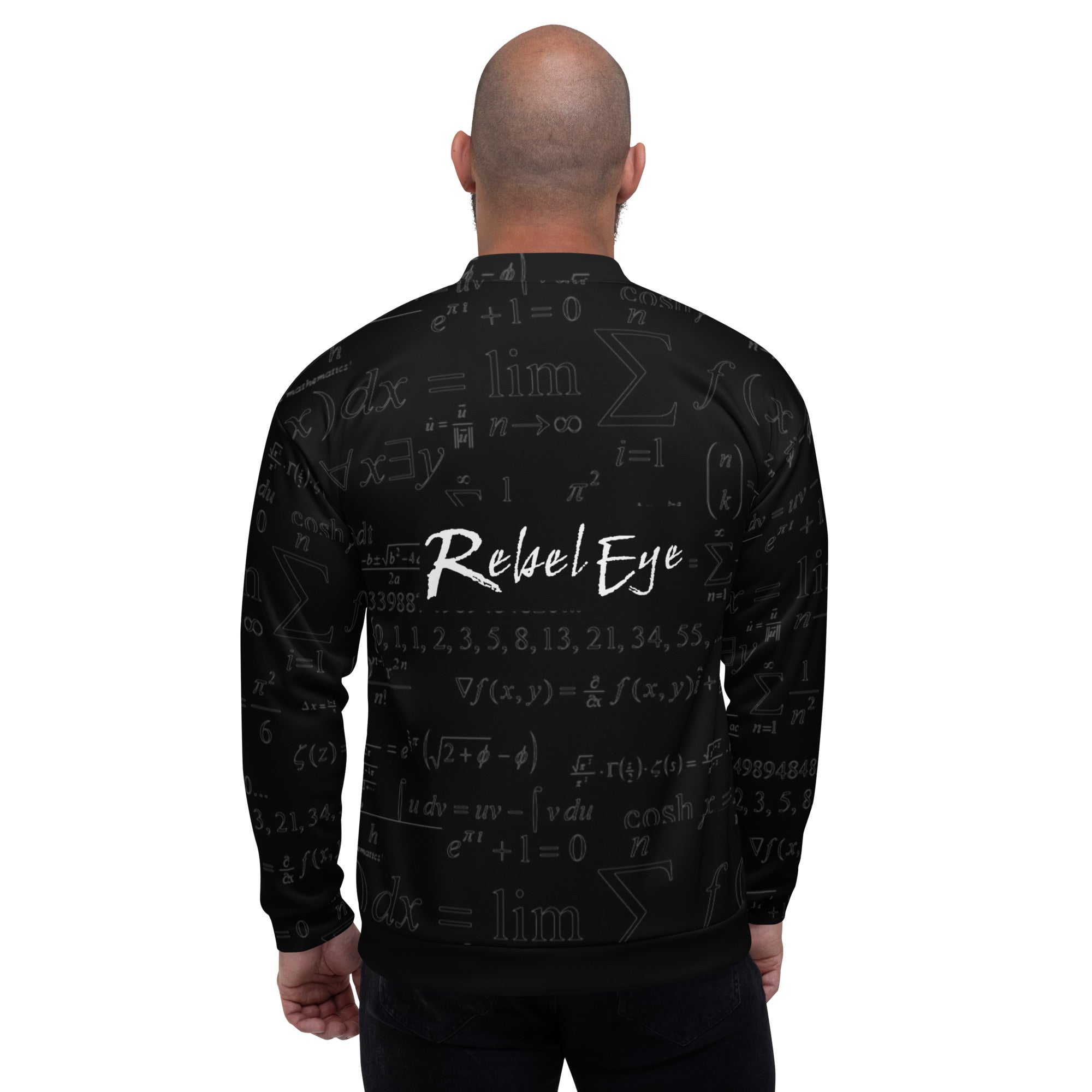 Black Math Unisex Bomber Jacket