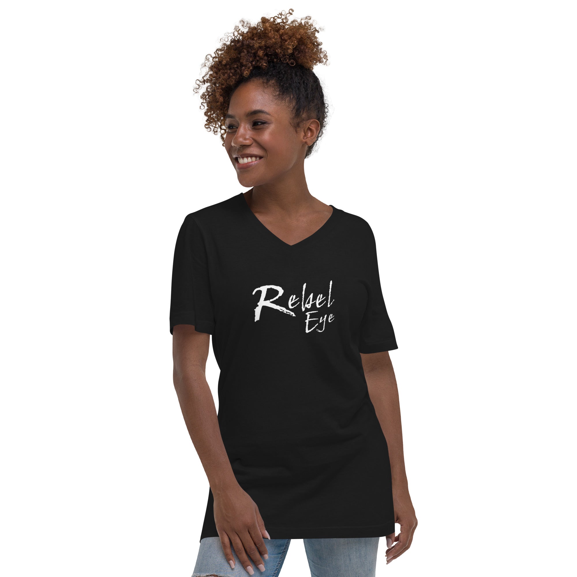 Rebel Eye Unisex Short Sleeve V-Neck T-Shirt