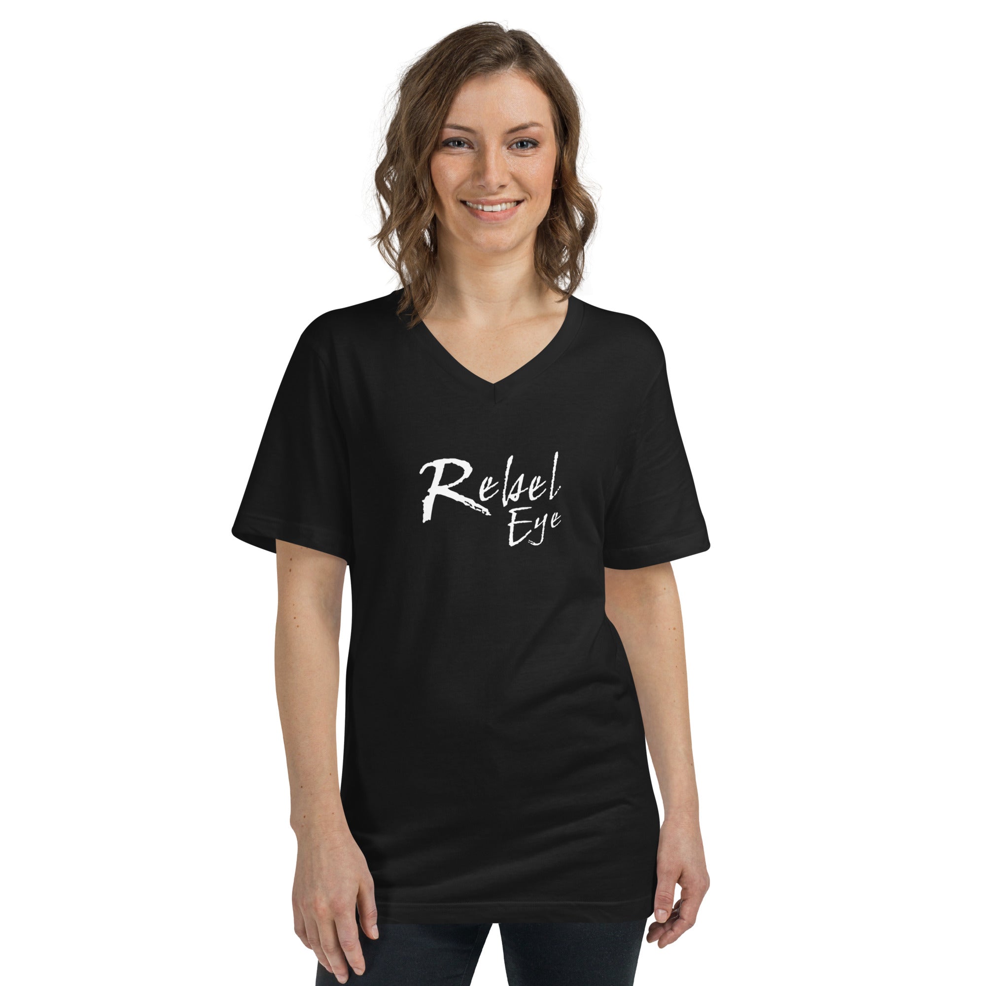 Rebel Eye Unisex Short Sleeve V-Neck T-Shirt