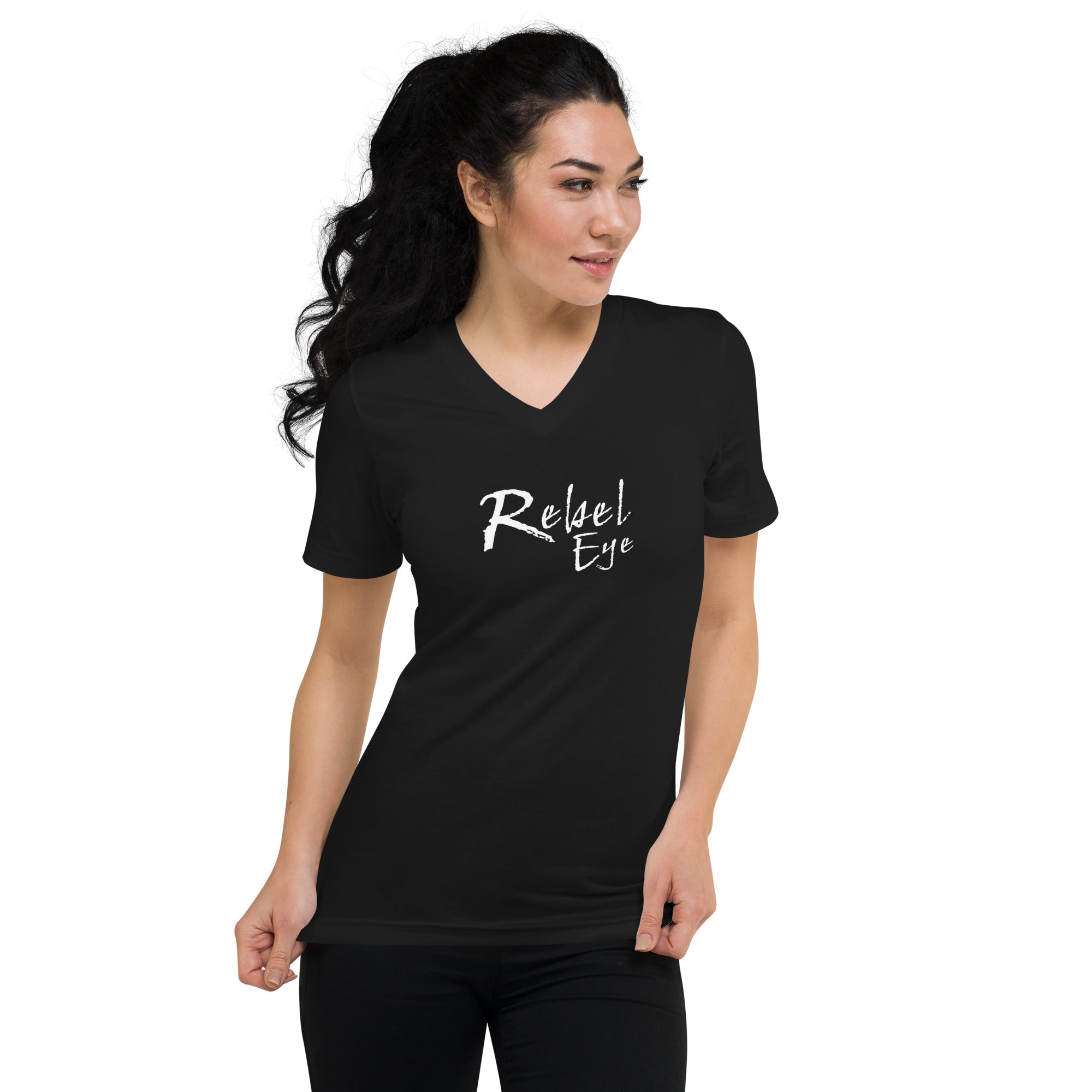 Rebel Eye Unisex Short Sleeve V-Neck T-Shirt