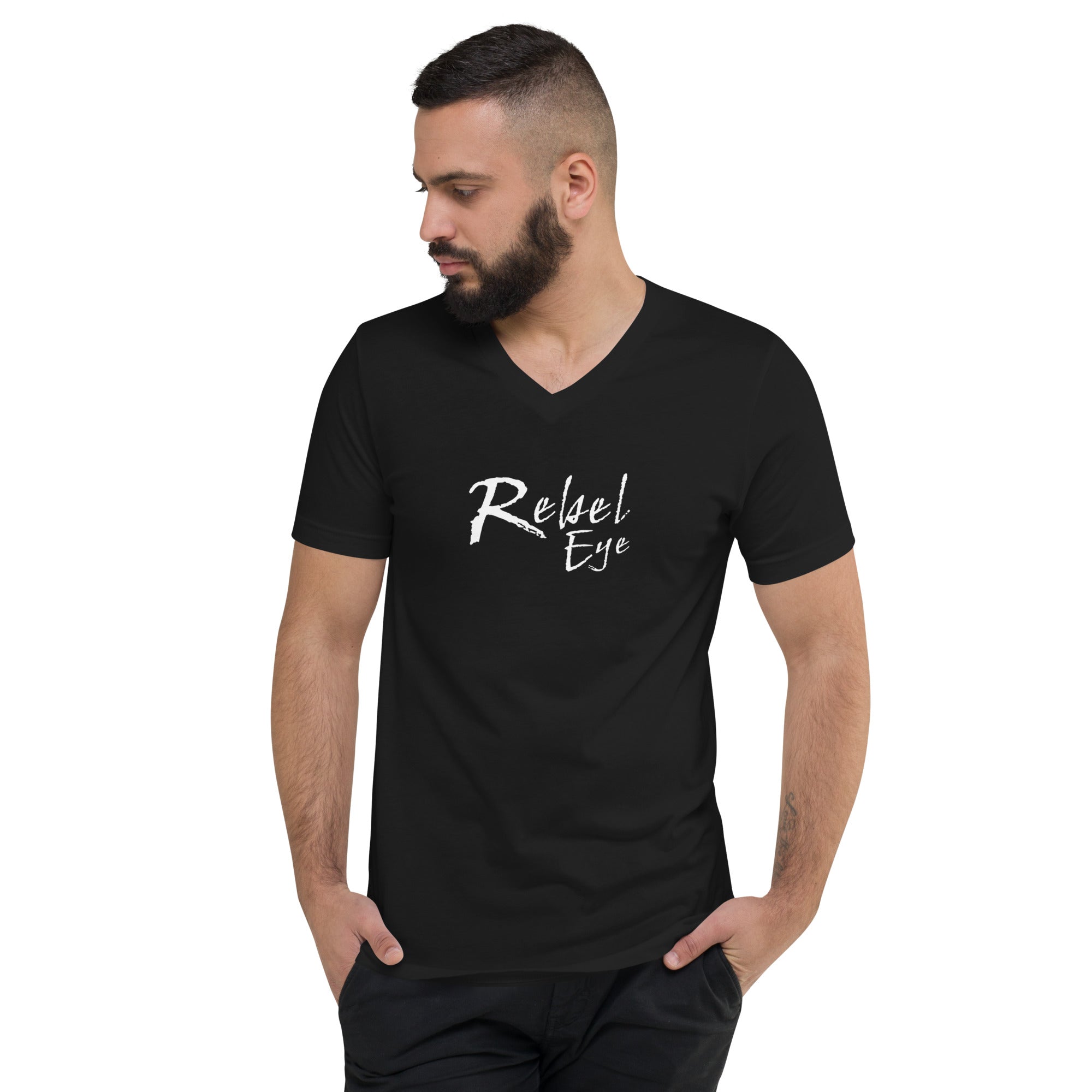 Rebel Eye Unisex Short Sleeve V-Neck T-Shirt