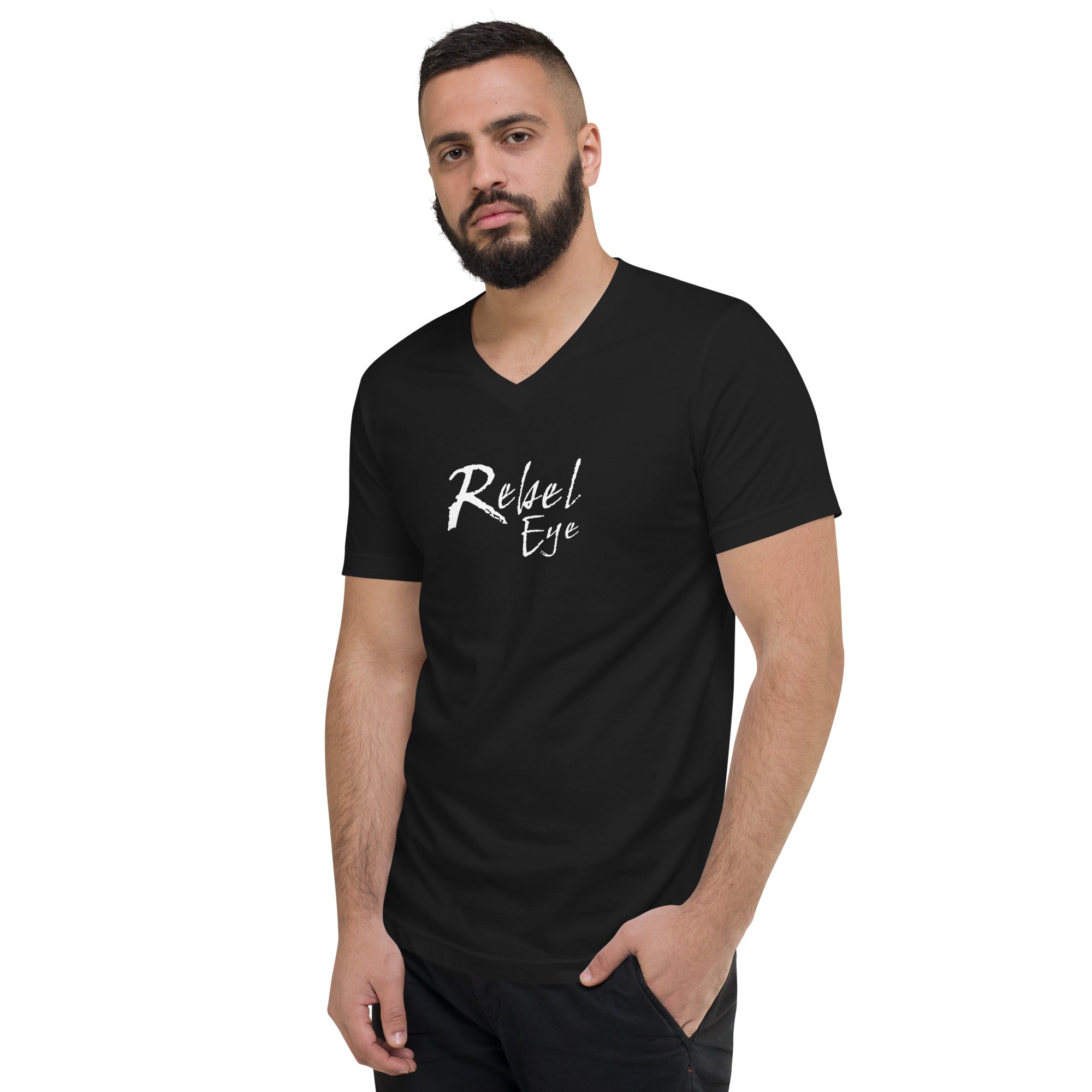 Rebel Eye Unisex Short Sleeve V-Neck T-Shirt