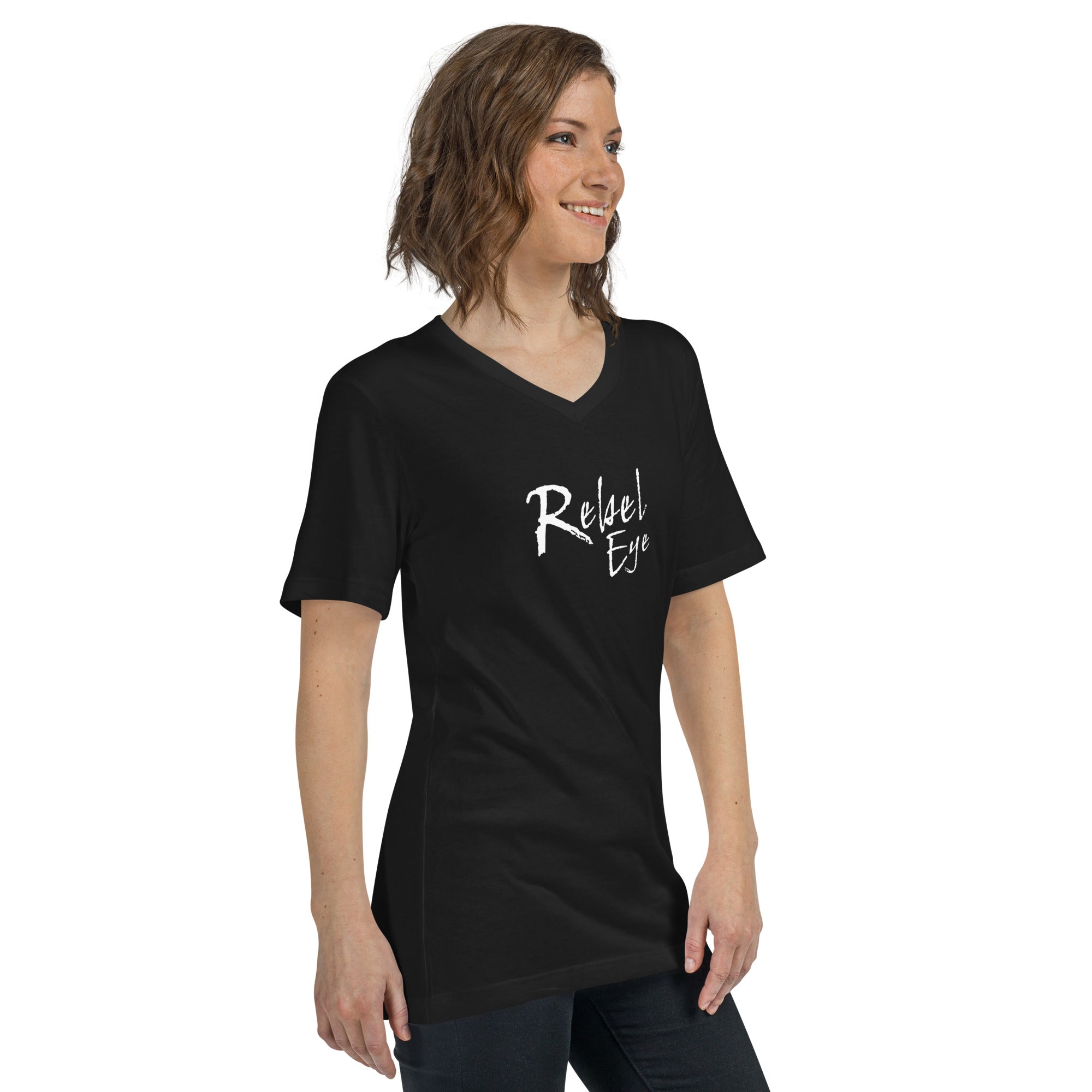 Rebel Eye Unisex Short Sleeve V-Neck T-Shirt