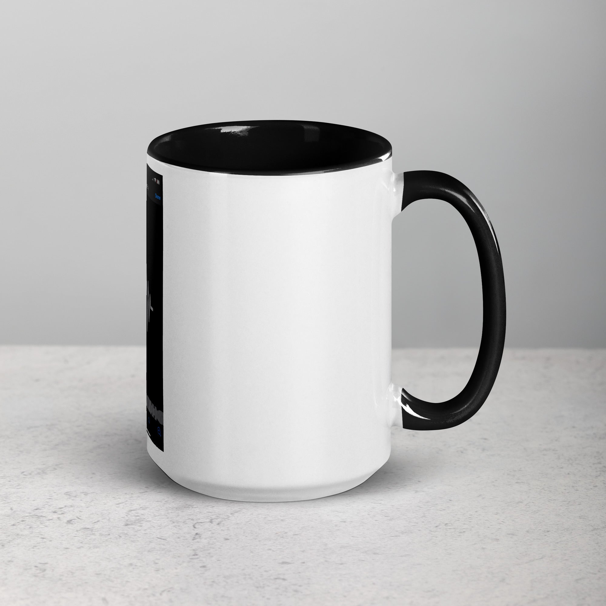 Mug with Color Inside, Black Glossy Mug, Black Mug Mockup, Black Coffee Cup Mug Photography Wedding, Mug  Personalized Ceramic Coffee Mug White, Dad Birthday