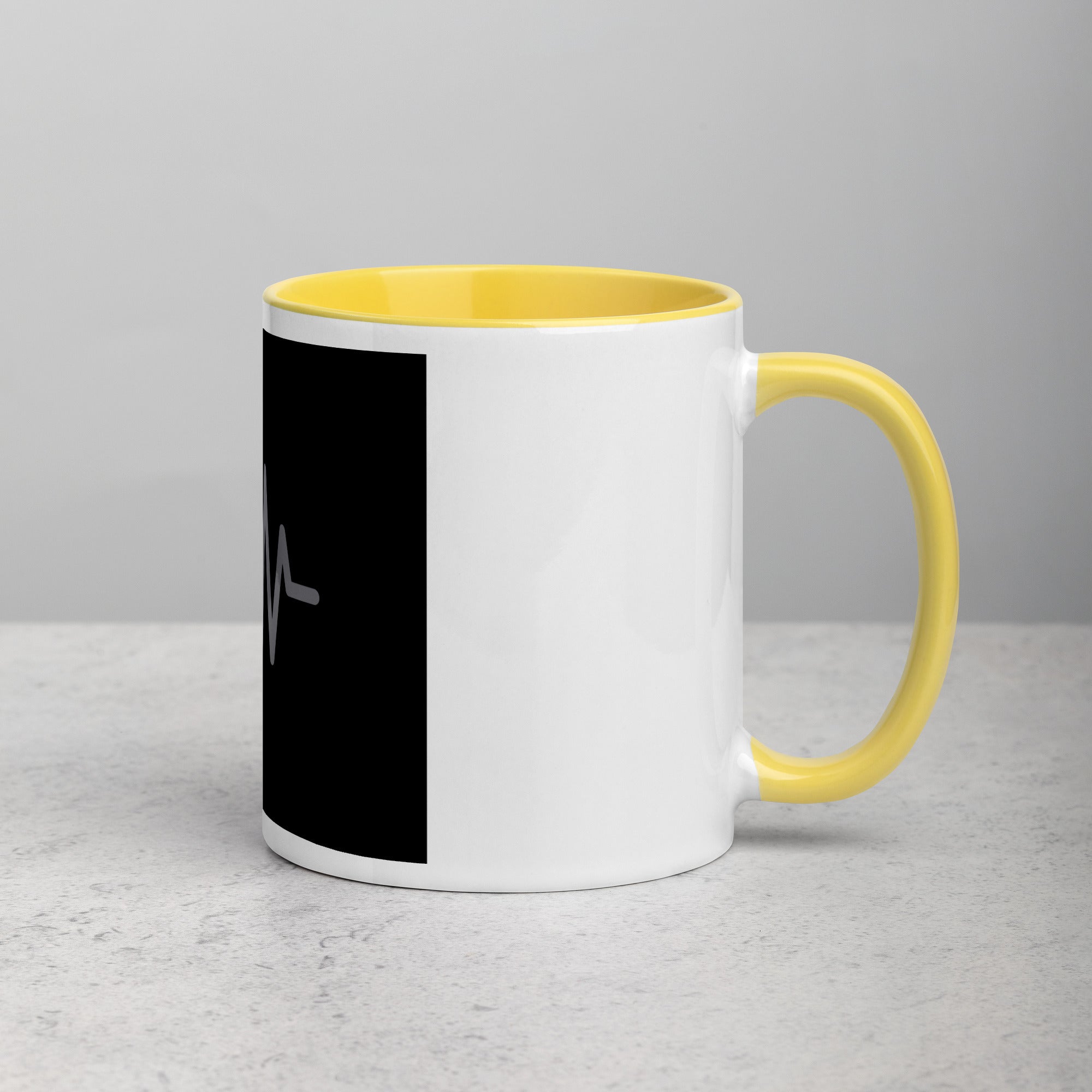 Mug with Color Inside, Black Glossy Mug, Black Mug Mockup, Black Coffee Cup Mug Photography Wedding, Mug  Personalized Ceramic Coffee Mug White, Dad Birthday